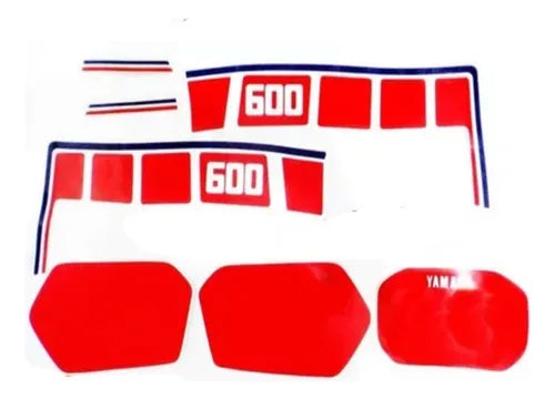 Faixa Adesiva Yamaha TENERE 1988/1989 Branca - Qualidade Premium e Acabamento Perfeito