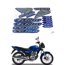 Faixa Adesiva Honda Titan 150 2004 Modelo Original Azul