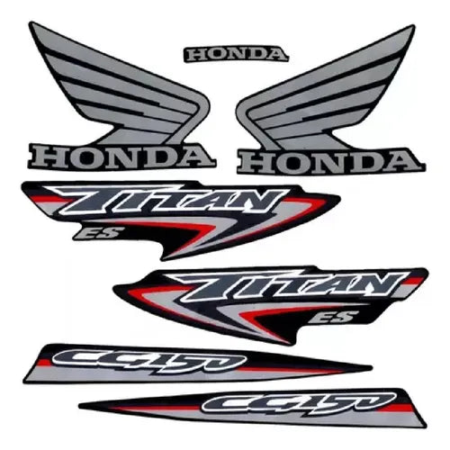 Faixa Adesiva Honda Titan 150 ES 2007 Modelo Original Preta - Qualidade Premium e Acabamento Perfeito