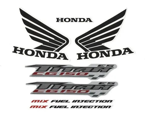 Faixa Adesiva Honda Titan 150 ES 2009 Modelo Original Prata - Qualidade Premium e Acabamento Perfeito