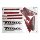 Faixa Adesiva Honda Titan 150 ES 2010 Modelo Original Vermelha - Qualidade Premium e Acabamento Perfeito