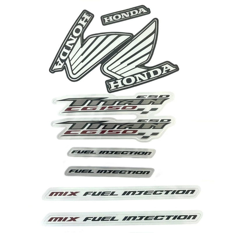 Faixa Adesiva Honda Titan 150 ESD 2009 Modelo Original Preta - Qualidade Premium e Acabamento Perfeito