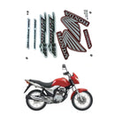 Faixa Adesiva Honda Titan 150 ESD 2009 Modelo Original Vermelha - Qualidade Premium e Acabamento Perfeito