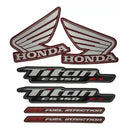 Faixa Adesiva Honda Titan 150 EX 2011 Modelo Original Vermelho Metálico - Qualidade Premium e Acabamento Perfeito