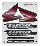 Faixa Adesiva Honda Titan 150 EX 2012 Modelo Original Preta - Qualidade Premium e Acabamento Perfeito