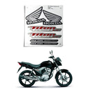 Faixa Adesiva Honda Titan 150 EX 2013 Modelo Original Preta - Qualidade Premium e Acabamento Perfeito