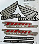Faixa Adesiva Honda Titan 150 EX 2013 Modelo Original Preta - Qualidade Premium e Acabamento Perfeito