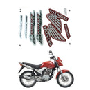 Faixa Adesiva Honda Titan 150 KS 2009 Modelo Original Vermelha - Qualidade Premium e Acabamento Perfeito