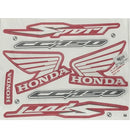 Kit Completo de Adesivos Yamaha TIT150 SPORT 2005 - Cor Vermelha