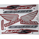 Kit Completo de Adesivos Yamaha TIT150 SPORT 2007 - Cor Vermelha