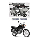 Faixa Adesiva Honda Titan 150 START 2015 Modelo Original Preta - Qualidade Premium e Acabamento Perfeito