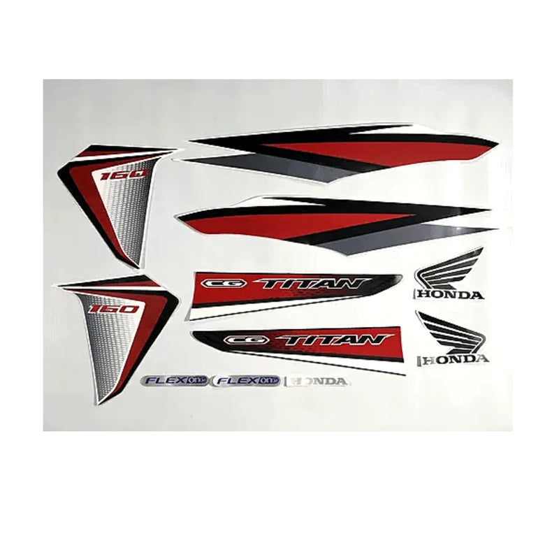 Kit Completo de Adesivos Yamaha TT-R 160 2016 - Cor Branca