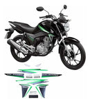 Kit Completo de Adesivos Honda Titan 160 2017 - Cor Preto