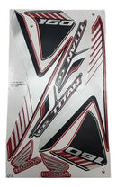Kit Completo de Adesivos Honda Titan 160 2018 - Cor Vermelho