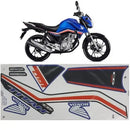 Kit Completo de Adesivos Honda Titan 160 2019 - Cor Azul