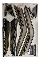 Kit Completo de Adesivos Honda Titan 160 2022 Amarelo - Qualidade Premium e Acabamento Perfeito