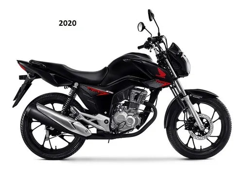 Kit Completo de Adesivos Honda Titan 160 Fan 2020-21 - Cor Preto