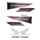 Kit Completo de Adesivos Yamaha TIT16 FAN ESDI 2016 - Cor Preta