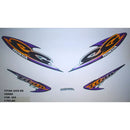 Kit Completo de Adesivos Honda Titan 125 ES 2000 - Cor Verde