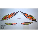 Kit Completo de Adesivos Honda Titan 125 ES 2001 - Cor Vermelha