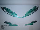 Kit Completo de Adesivos Honda Titan 125 ES 2002 - Cor Verde Metálico