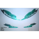 Kit Completo de Adesivos Honda Titan 125 ES 2002 - Cor Verde Metálico