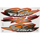 Kit Completo de Adesivos Honda Titan 125 ES 2002 - Cor Vermelha