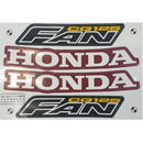 Kit Completo de Adesivos Honda Titan Fan 125 2005 - Cor Vermelho