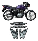 Kit Completo de Adesivos Honda Titan Fan 125 ES 2011 - Cor Roxo