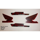 Kit Completo de Adesivos Honda Titan Fan 125 ES 2012 - Cor Vermelho