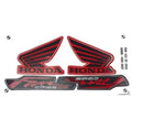 Kit Completo de Adesivos Honda Titan Fan 125 ES 2012 - Cor Vermelho
