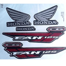 Kit Completo de Adesivos Honda Titan Fan 125 ES/ESD 2015 - Cor Preto