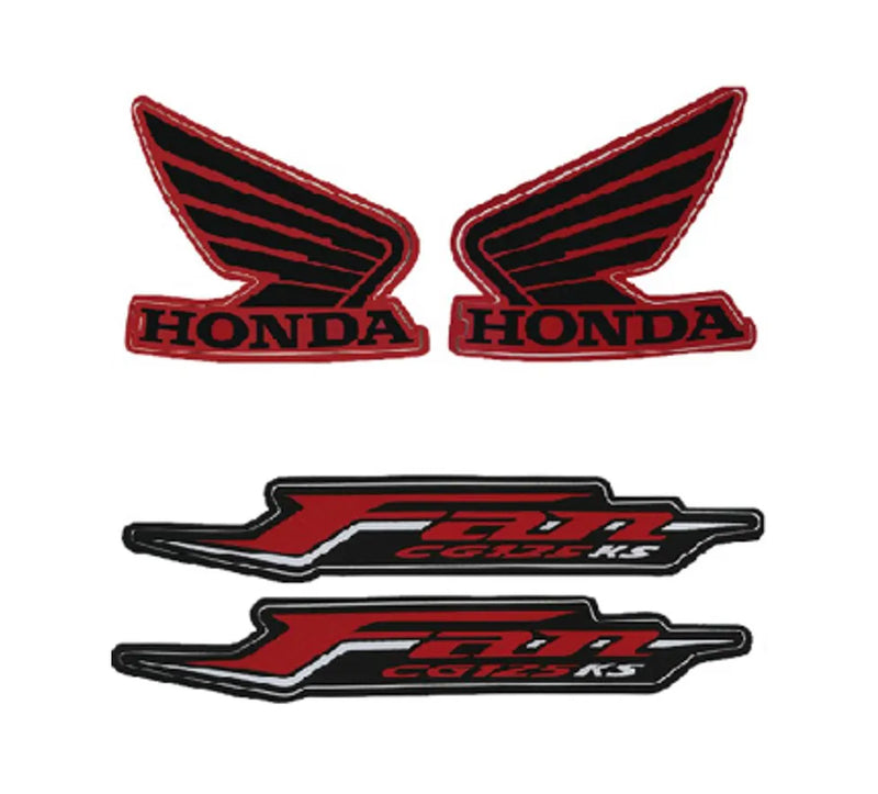 Kit Completo de Adesivos Honda Titan Fan 125 KS 2011 Preta - Qualidade Premium e Acabamento Perfeito