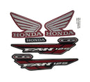 Kit Completo de Adesivos Honda Titan Fan 125 KS 2015 Vermelha - Qualidade Premium e Acabamento Perfeito