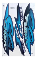 Kit Completo de Adesivos Honda Titan 125 KS 2002 Azul Metálico