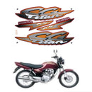Kit Completo de Adesivos Honda Titan 125 KS 2002 Vermelha