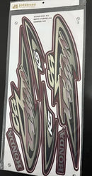 Kit Completo de Adesivos Honda Titan 125 KSE 2004 Vermelha