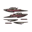 Kit Completo de Adesivos Honda Titan 125 KSE 2004 Vermelha