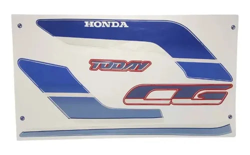 Kit Completo de Adesivos Honda Today 125 1991 Vermelho - Qualidade Premium e Acabamento Perfeito
