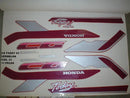 Kit Completo de Adesivos Honda Today 125 1992 Vermelho