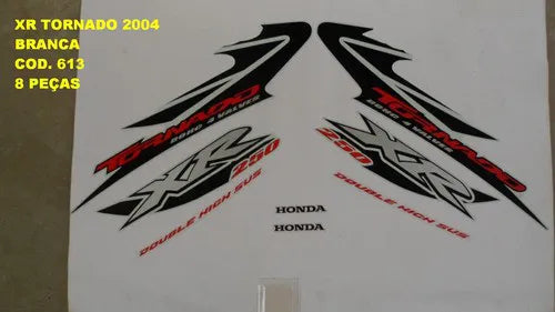 Faixa Adesiva Honda Tornado 250 2004 - Cor Branca