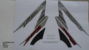 Kit Completo de Adesivos Honda XR 250 Tornado 2006 - Cor Preta