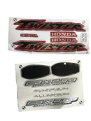 Kit Completo de Adesivos Honda CBX 250 Twister 2003 - Cor Vermelha