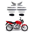 Kit Completo de Adesivos Honda CBX 250 Twister 2004 - Cor Vermelha