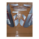 Kit Completo de Adesivos Honda CBX 250 Twister 2007 - Cor Vermelha