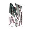 Kit Completo de Adesivos Honda CBX 250 Twister 2007 - Cor Vermelha