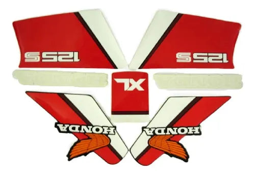Faixa Adesiva Honda XL125S 1985 - Cor Preta