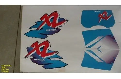 Faixa Adesiva Honda XL125S 1996 - Cor Azul