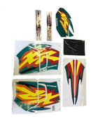 Kit Completo de Adesivos Honda XR 200-R 1998 - Cor Roxa