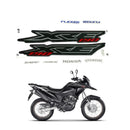 Kit Completo de Adesivos Honda XRE 190 2016-17 - Cor Preta